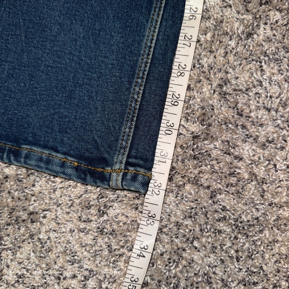 Wrangler Blue Flare Wide Leg Denim NWOT one broken loop - Picture 4 of 8